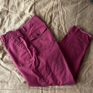 Banana Republic Factory 14 Red Ankle Girlfriend Chino